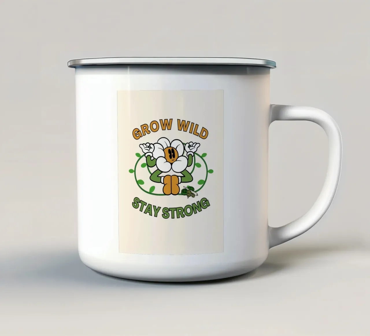 GROW WILD tazza in smalto da Einfach Uebel
