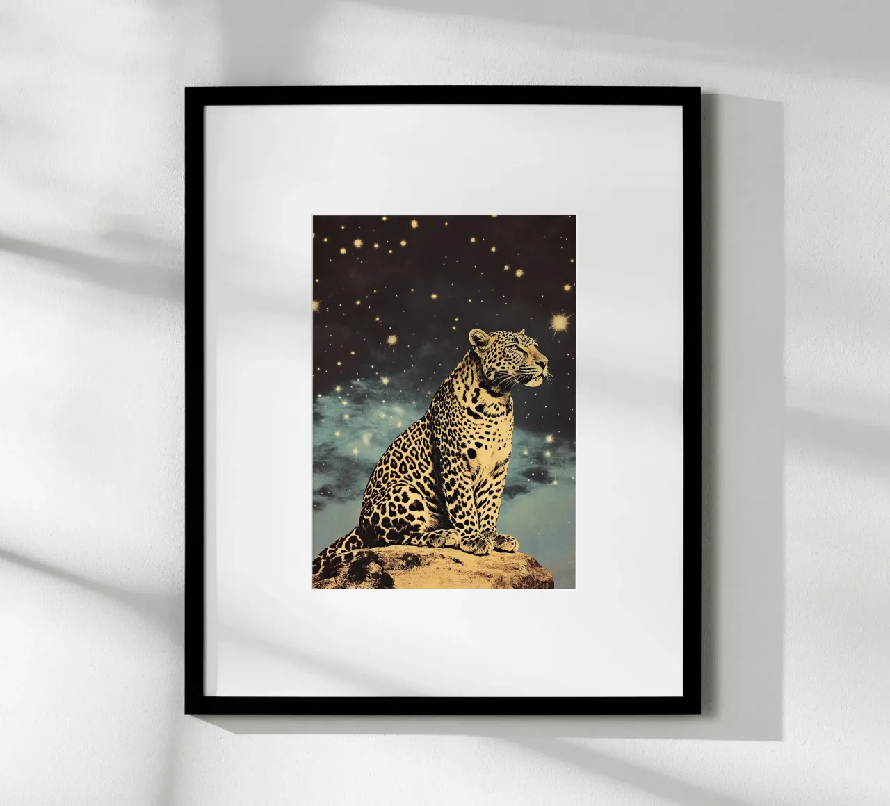 Leopardo - Un lampo nella notte carta hahnemühle da Nikis Art Studio