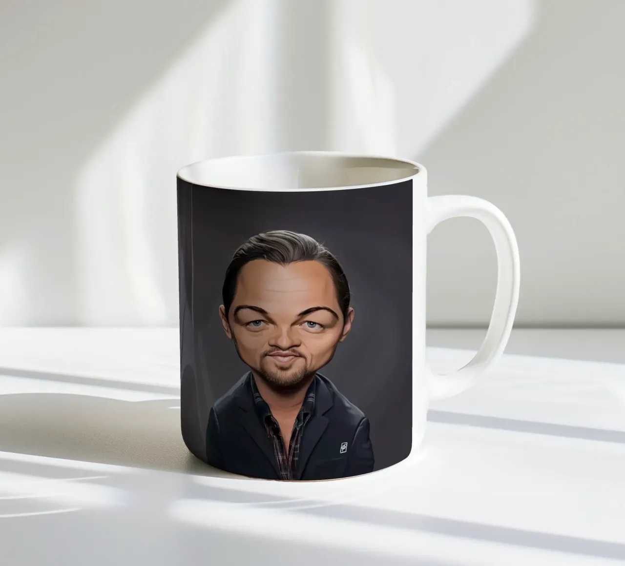 Leonardo Di Caprio tazza in ceramica da Rob Art | Illustration