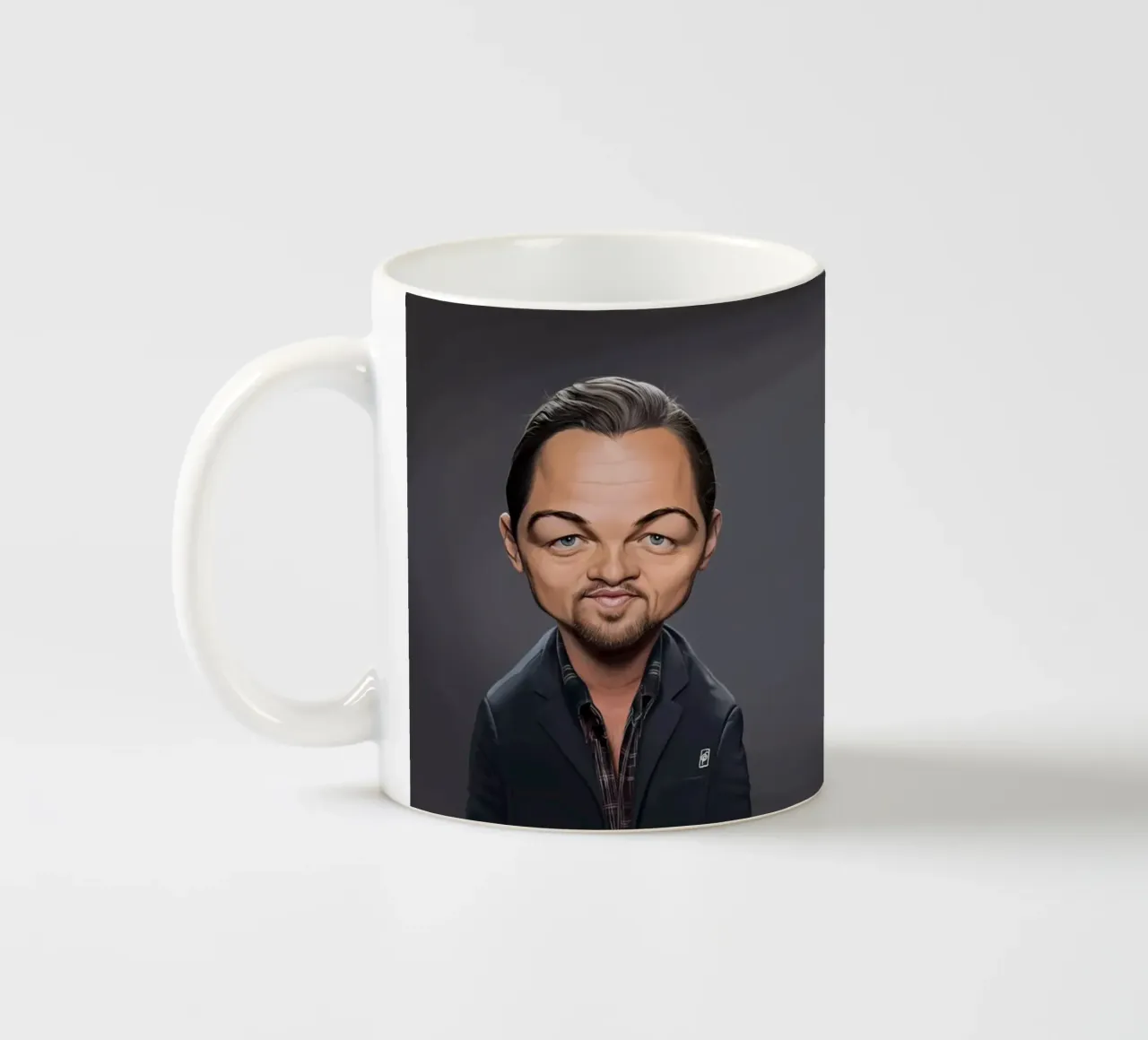 Leonardo Di Caprio tazza in ceramica da Rob Art | Illustration