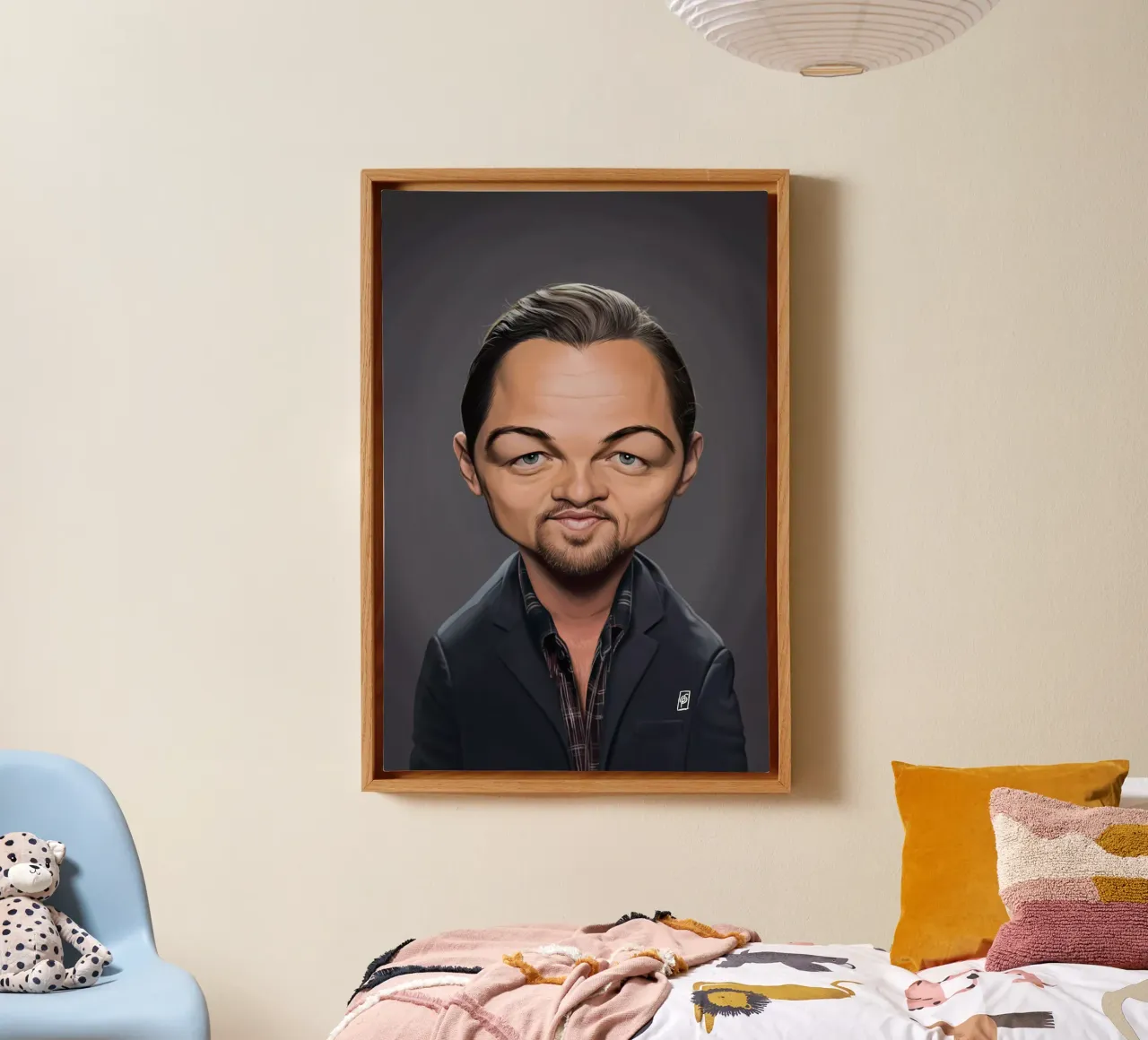 Leonardo Di Caprio tela con Cornice a cassetta da Rob Art | Illustration