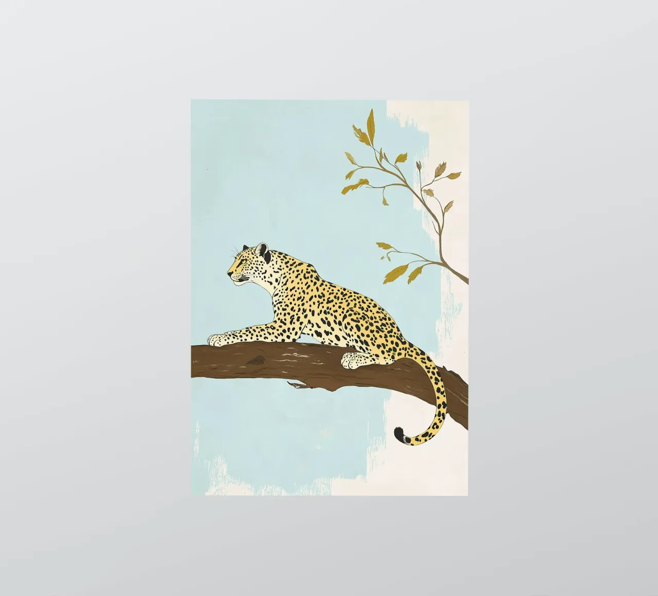 Leopard sticker by Nikis Art Studio