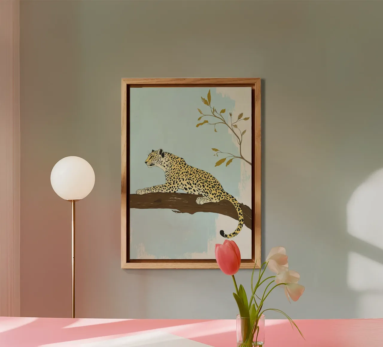Leopard alu-dibond by Nikis Art Studio
