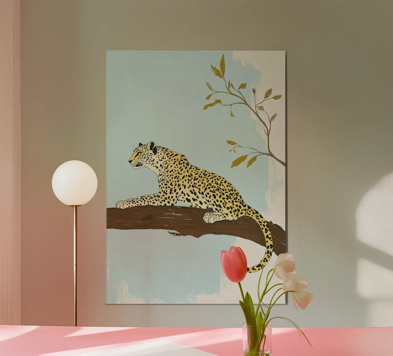 Leopard forex plate by Nikis Art Studio