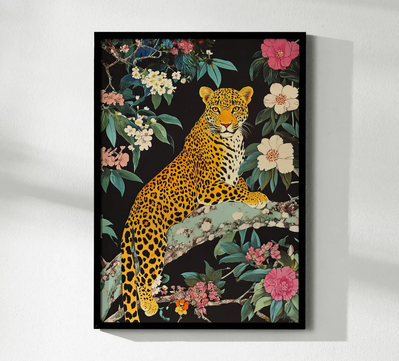 Leopardo "Sguardo d'oro carta hahnemühle da Nikis Art Studio