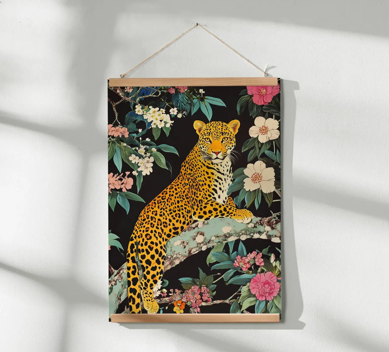 Leopardo "Sguardo d'oro carta hahnemühle da Nikis Art Studio