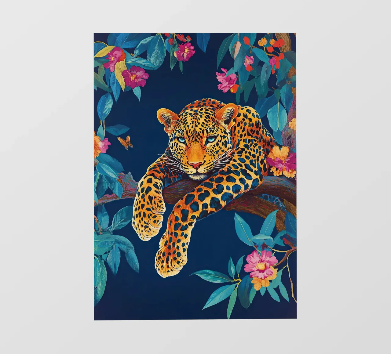 Leopardo "Fuoco nascosto telo in pvc da ArtByNiki