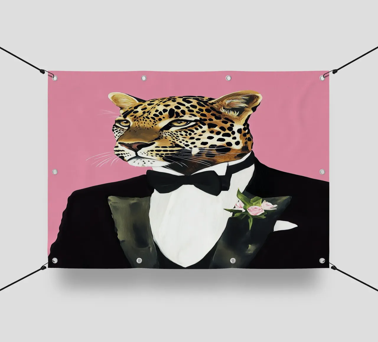 Leopardo "Grazia mistica telo in pvc da Nikis Art Studio
