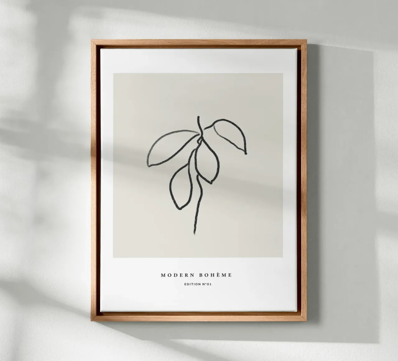 Art Bohemian No 34 tela con Cornice a cassetta da treechild