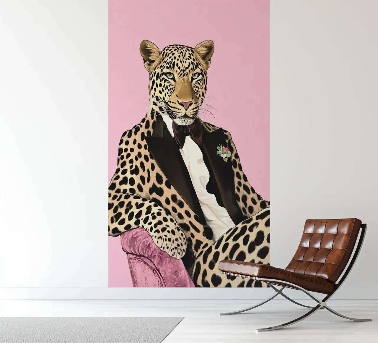 Luipaard fotobehang van Nikis Art Studio