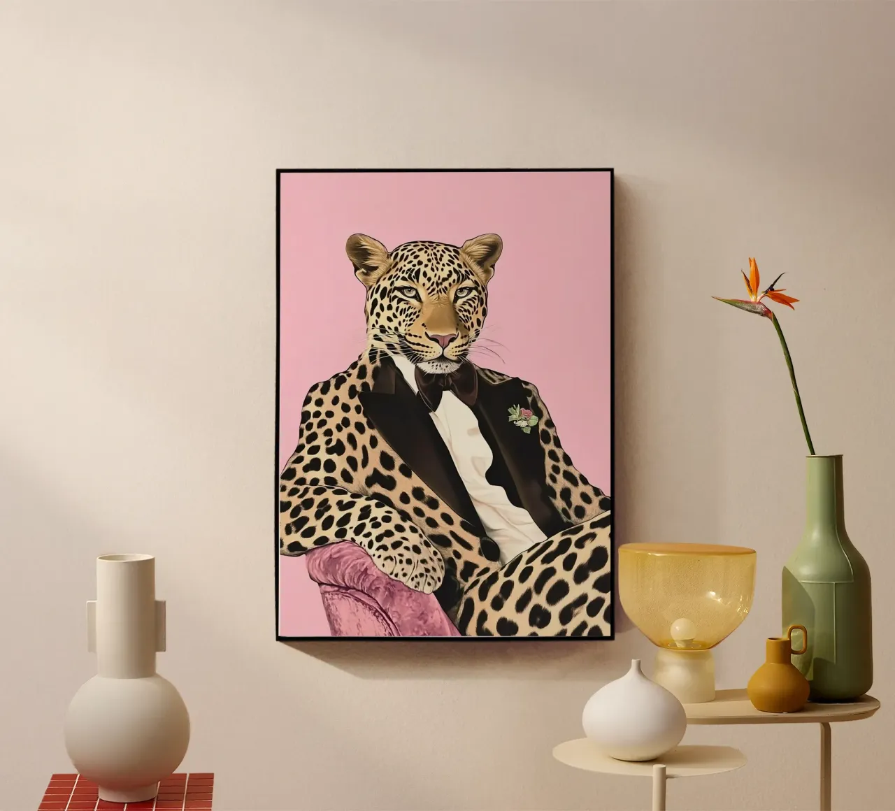 Leopardo plexiglass da Nikis Art Studio