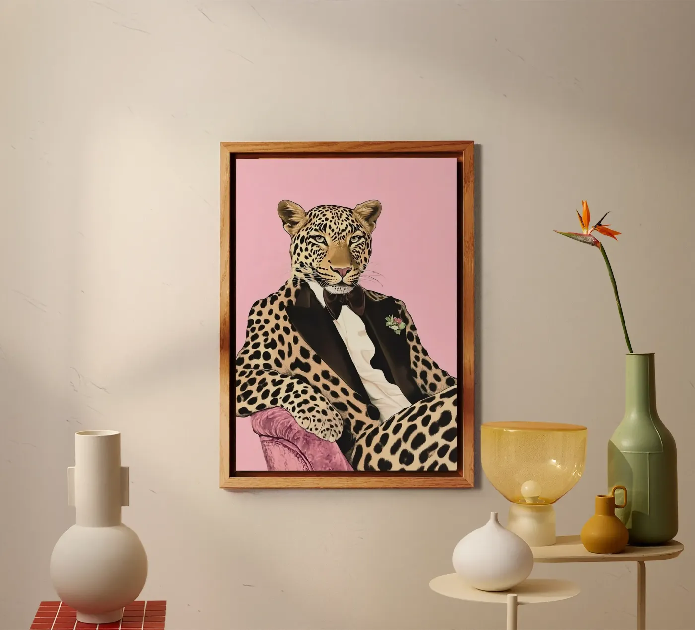 Leopard Forex-Platte von Nikis Art Studio