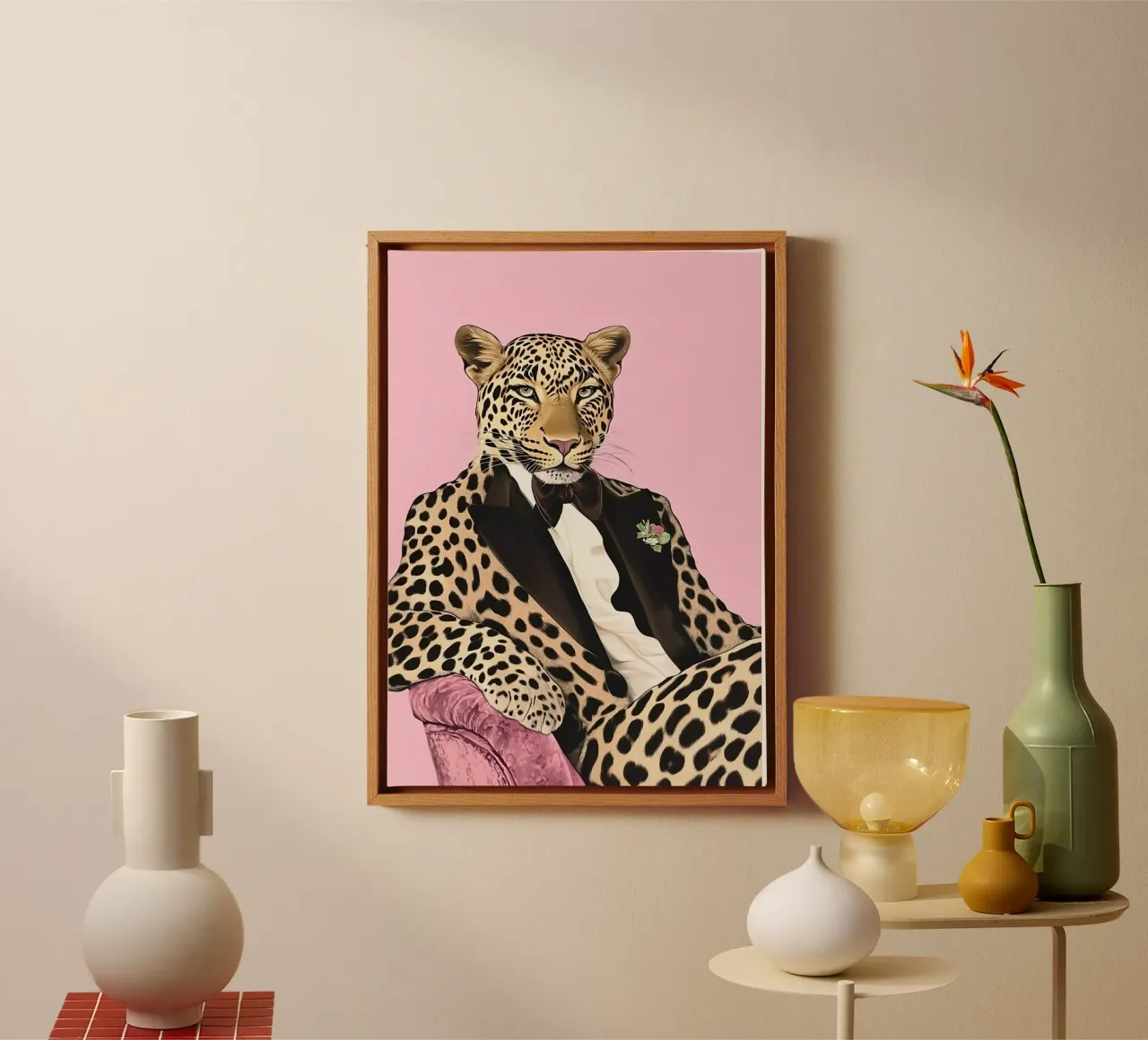 Leopard canvas by Nikis Art Studio