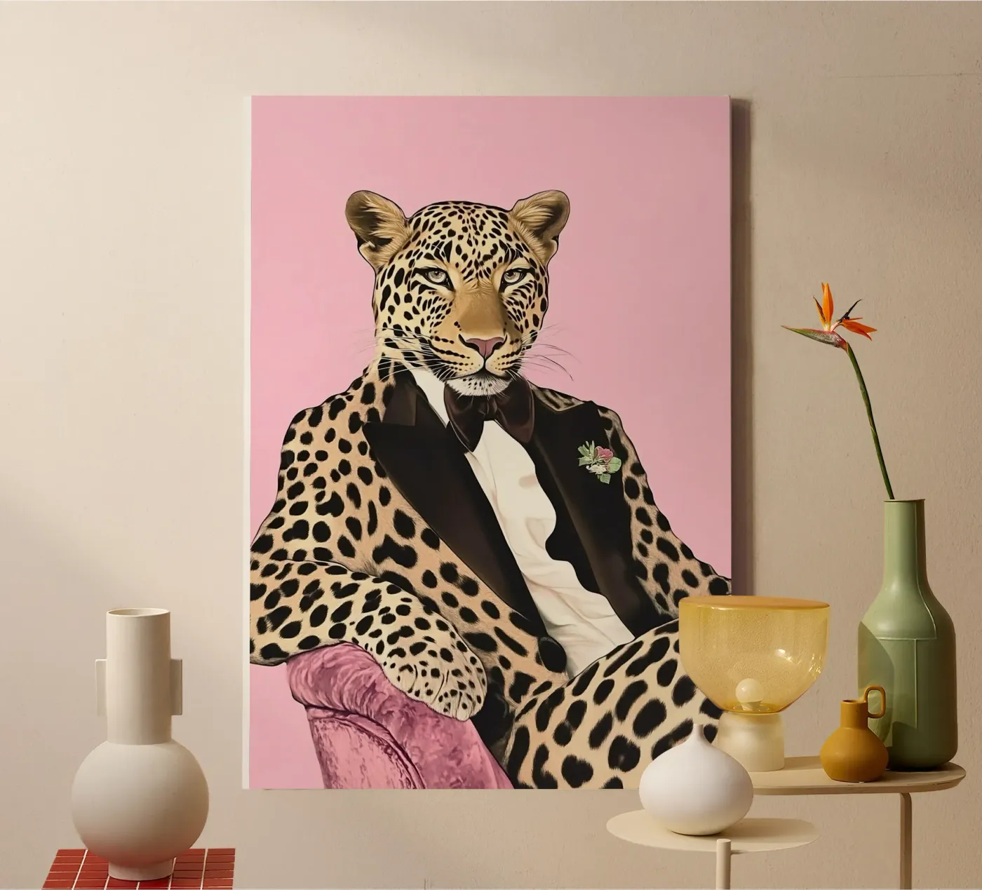 Leopardo tela da Nikis Art Studio