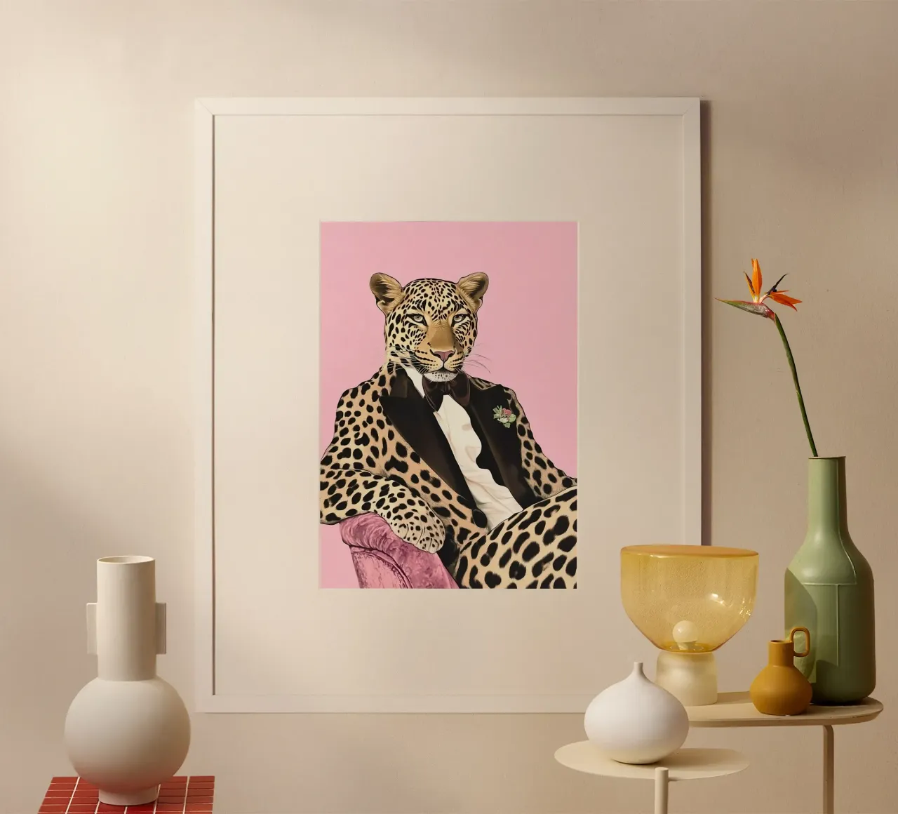 Leopard poster by Nikis Art Studio