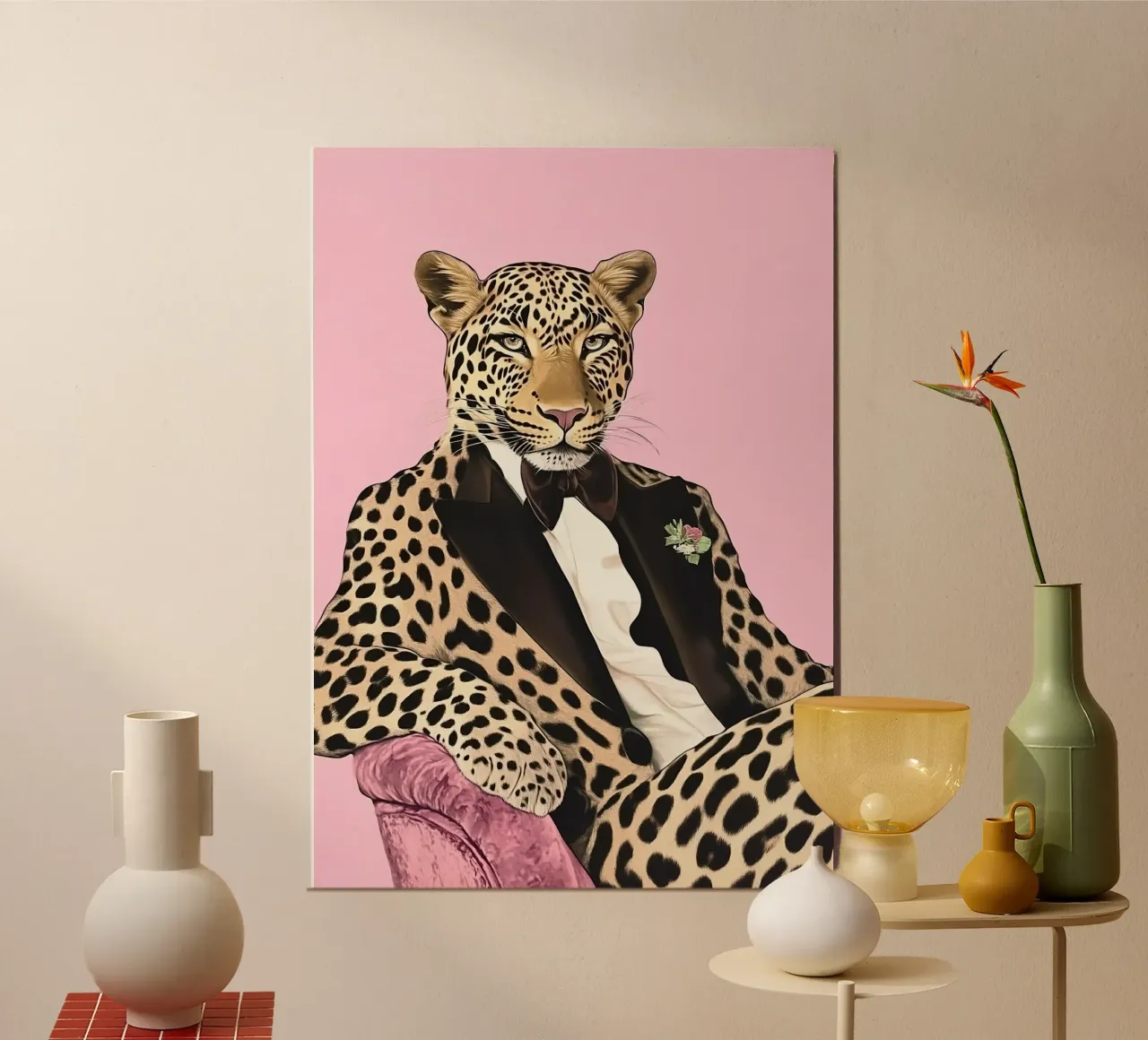 Leopard poster by Nikis Art Studio