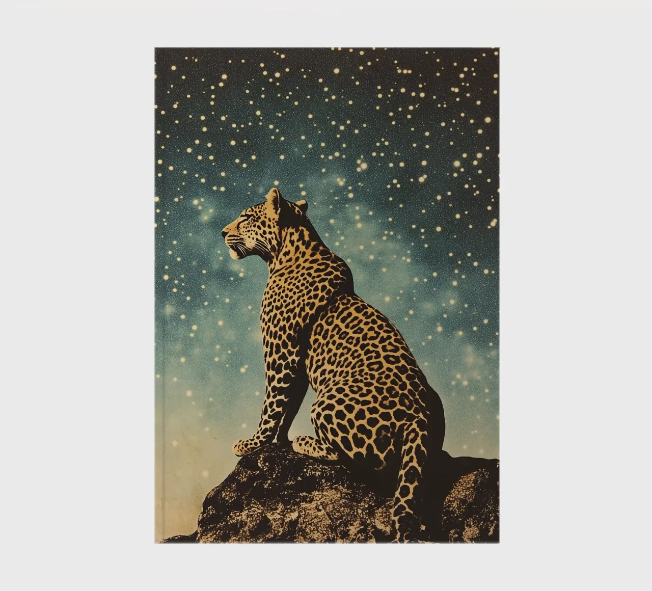 Leopard "Echo of the Wilderness" notebook by Nikis Art Studio