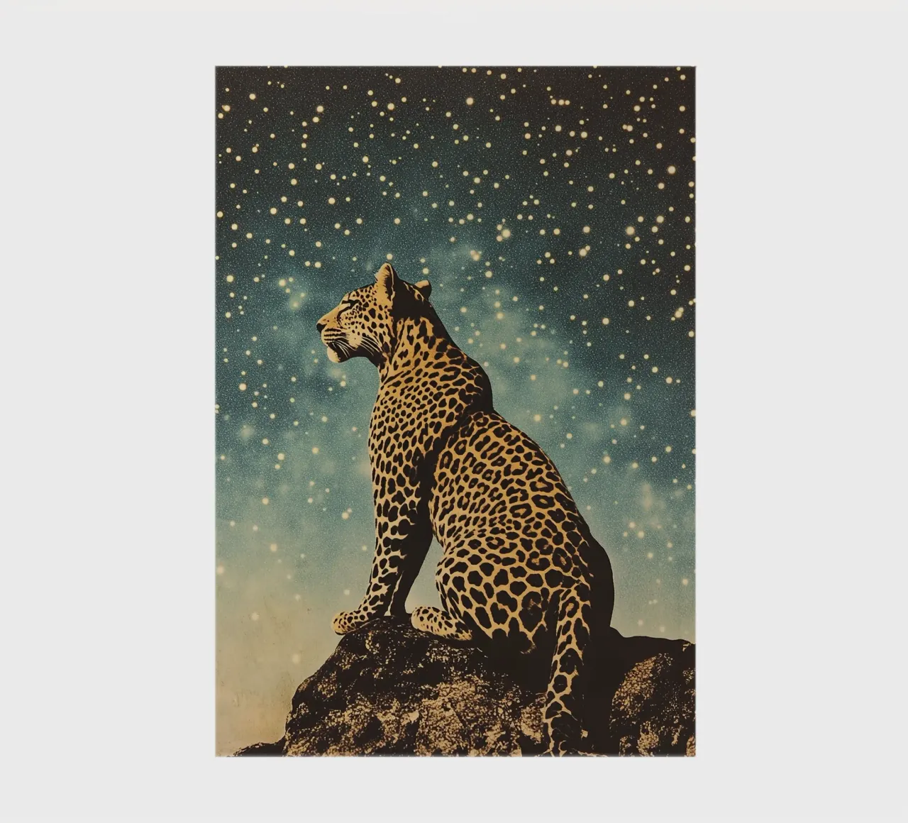 Leopard "Echo of the Wilderness" notebook by Nikis Art Studio
