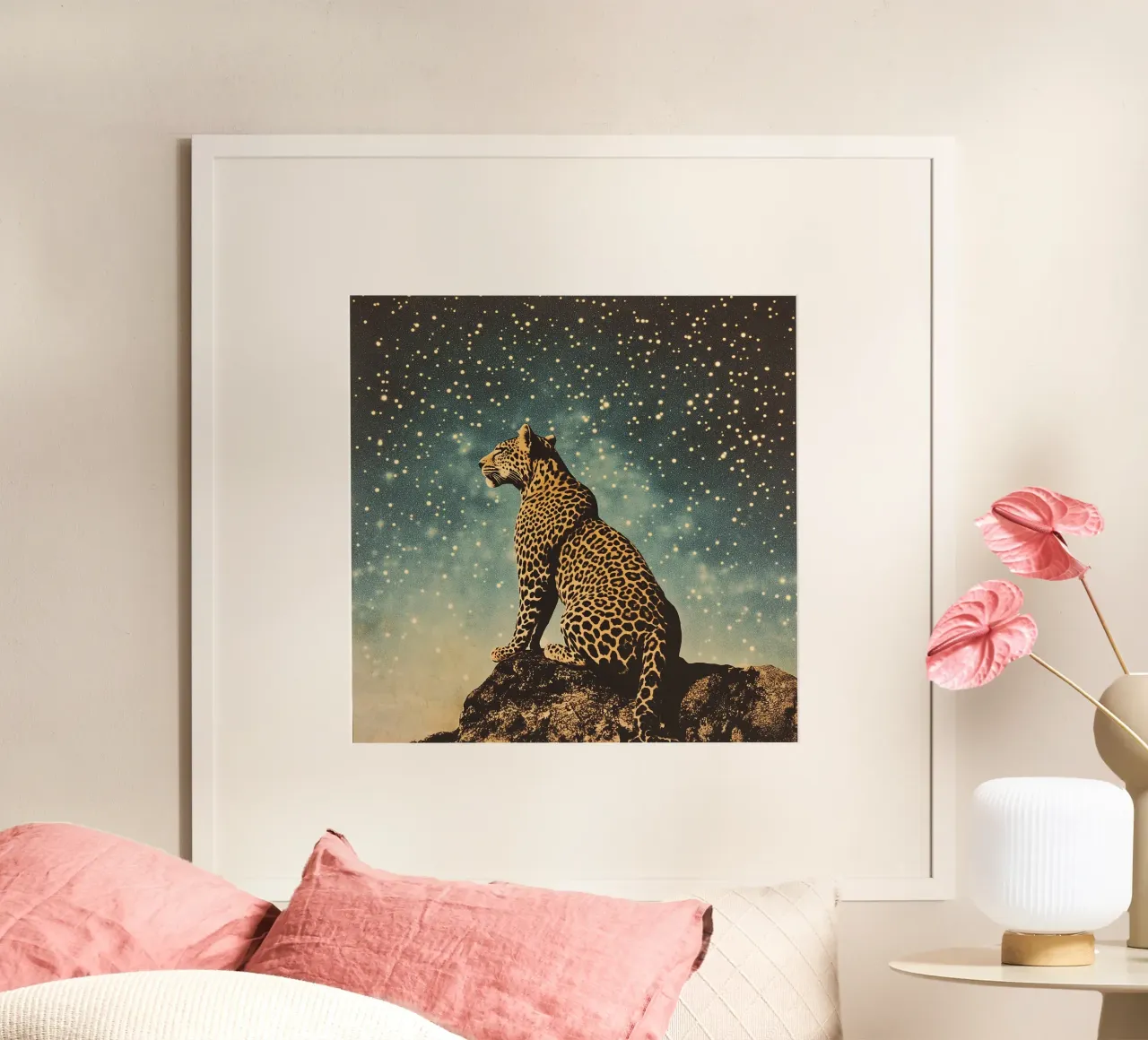 Leopard "Echo of the Wilderness" hahnemühle by Nikis Art Studio