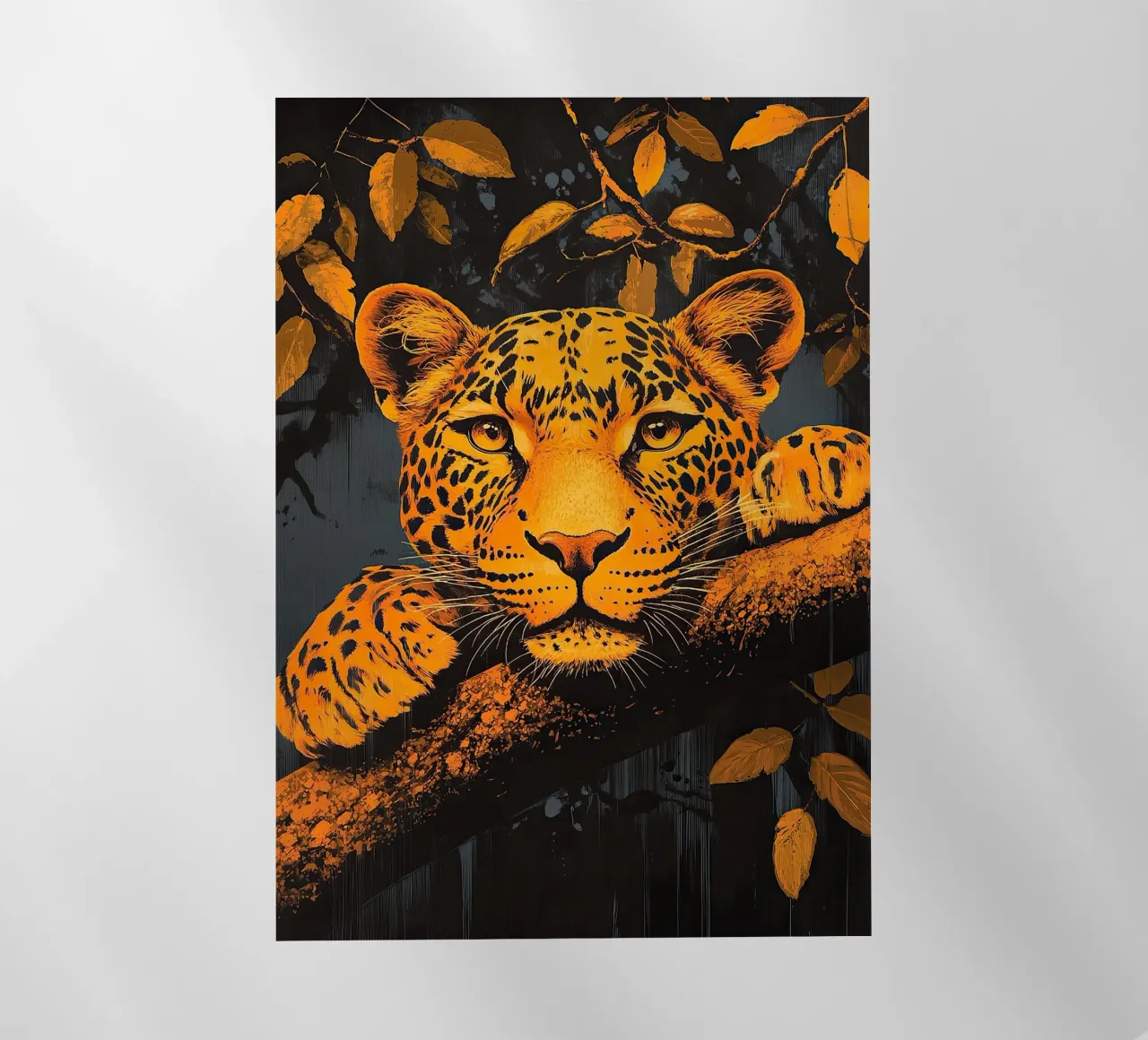 Leopardo "La melodia della giungla pellicola backlit da Nikis Art Studio