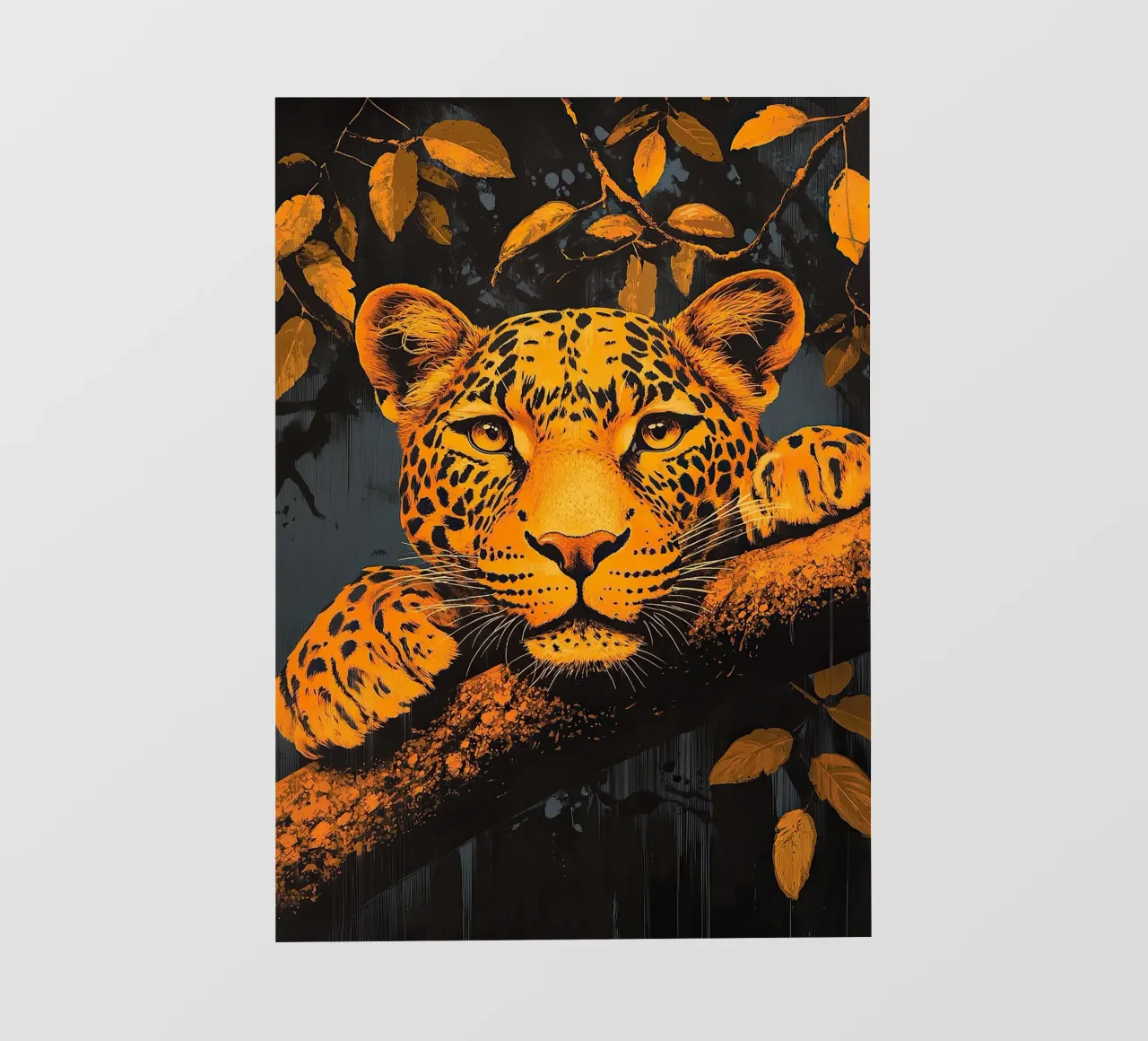 Leopardo "La melodia della giungla pellicola backlit da Nikis Art Studio