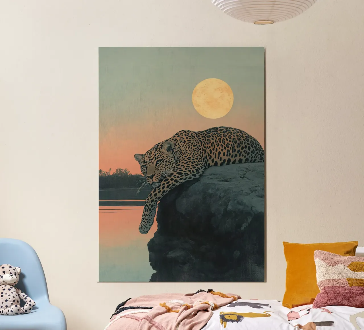 Gattopardo "Un frammento di eternità alluminio dibond da Nikis Art Studio