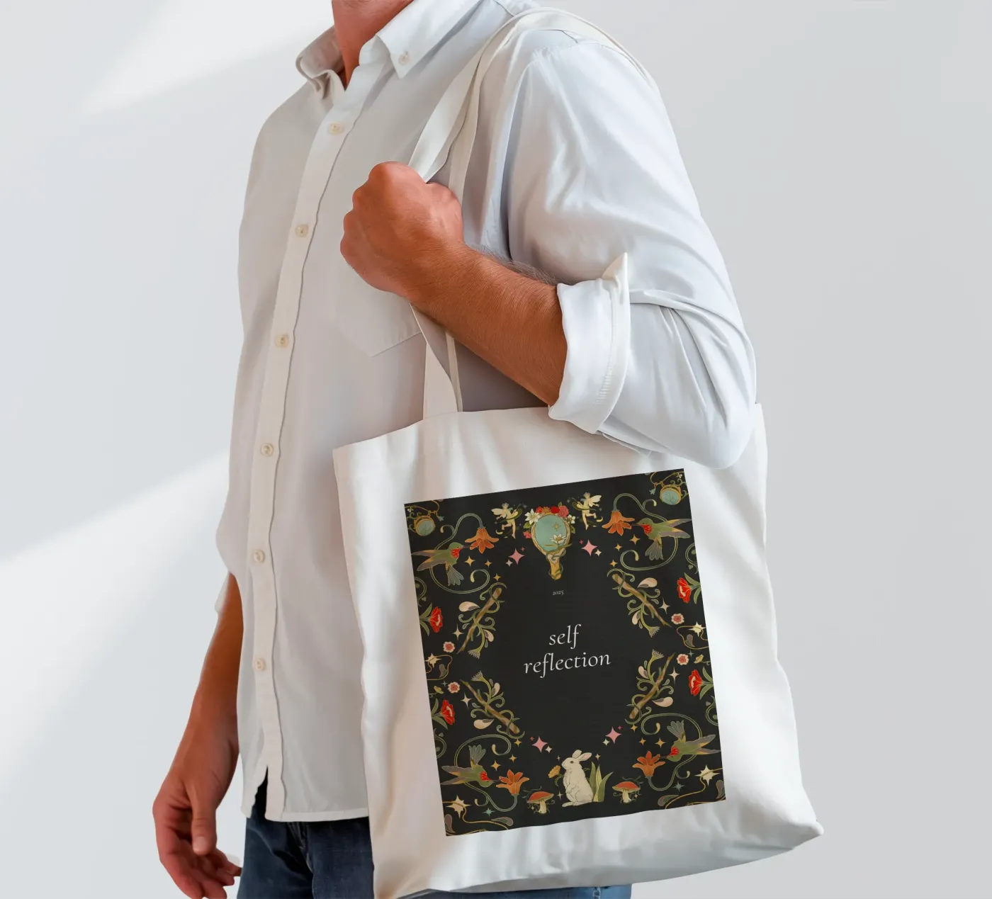 SELF REFLECTION tote bag by SMRT STUDIO