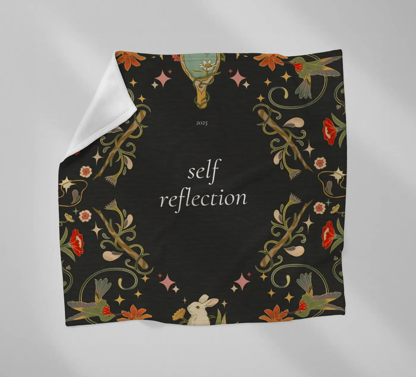 SELF REFLECTION fleecedeken van SMRT STUDIO