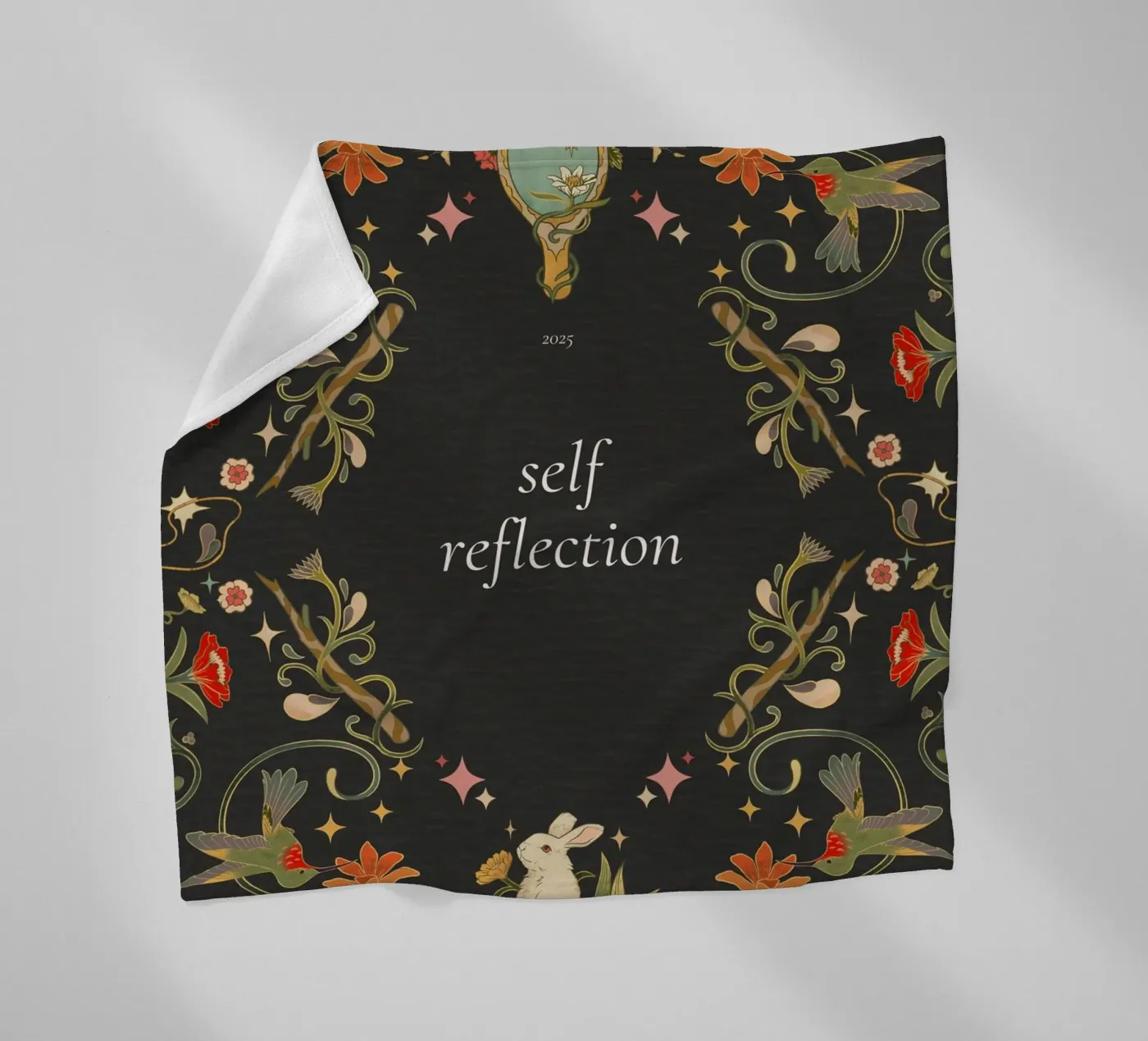 SELF REFLECTION fleecedeken van SMRT STUDIO