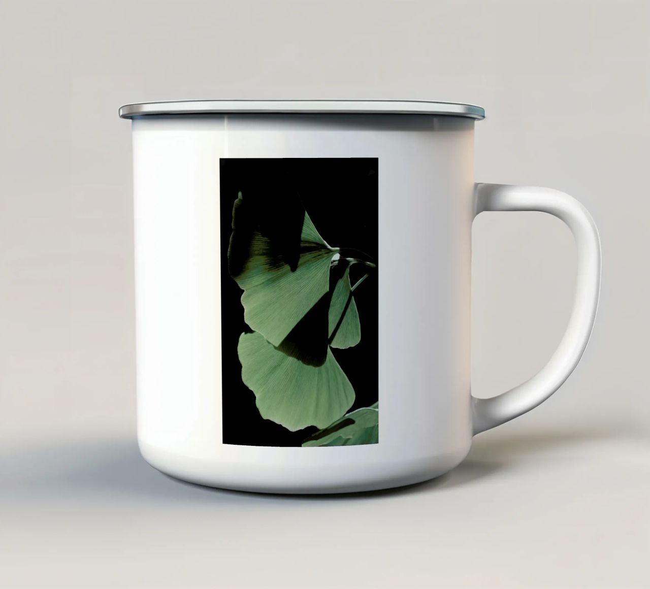 Ginkgo 03 tazza in smalto da Froilein Juno