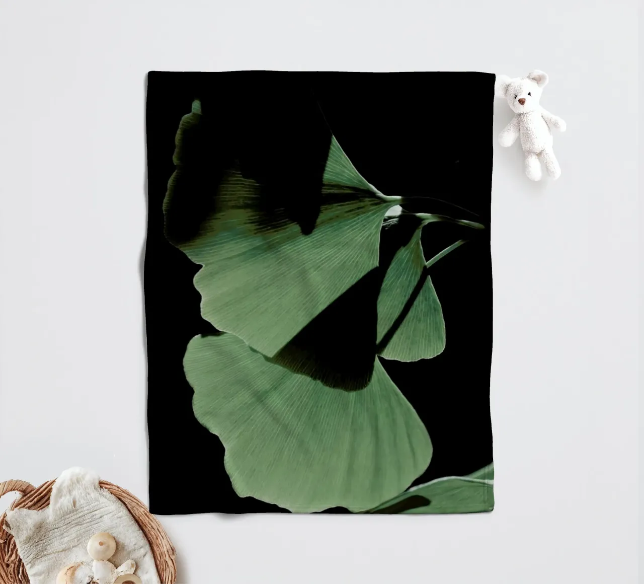 Ginkgo 03 manta de franela de Froilein Juno