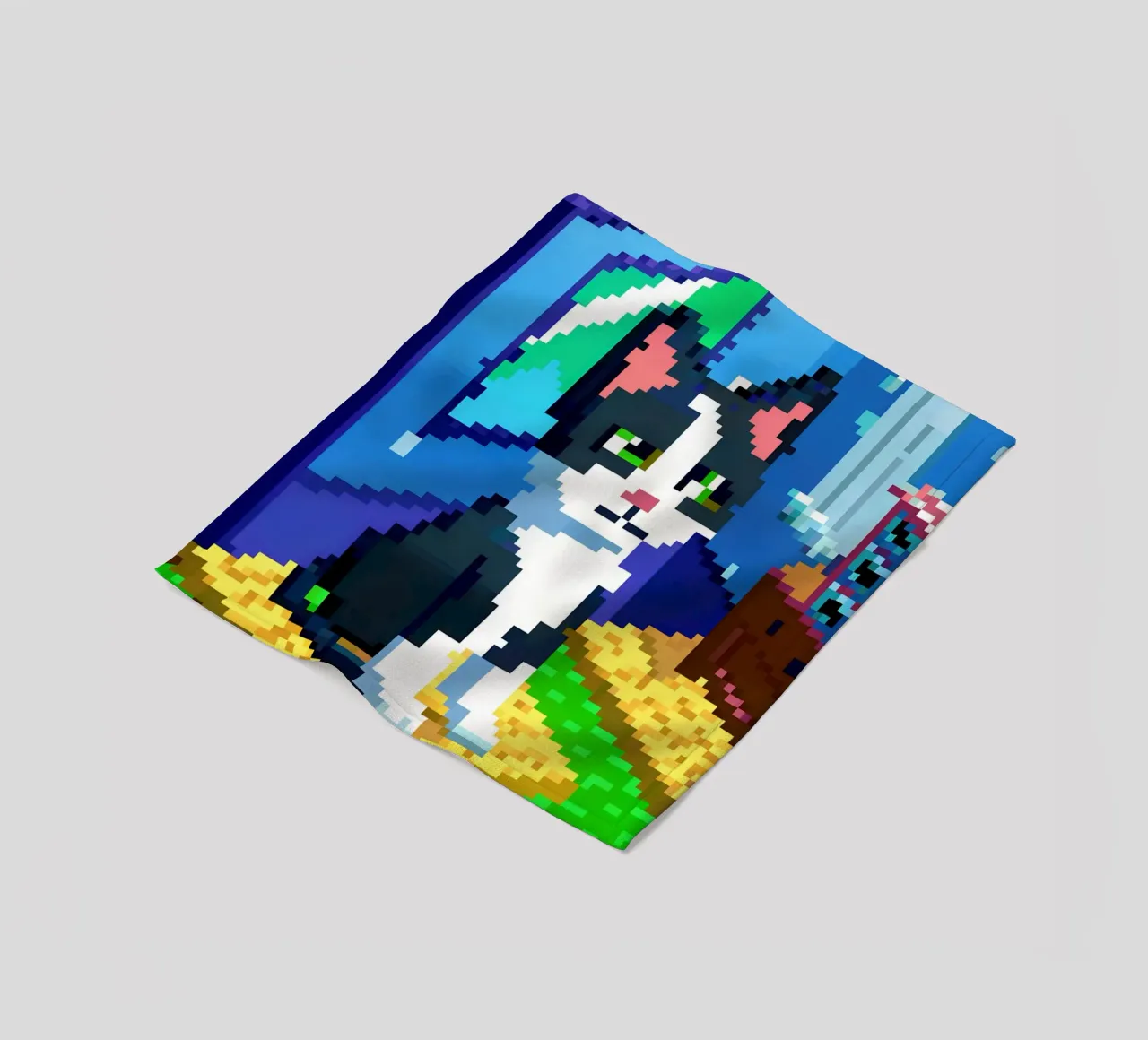 Gatto bianco e nero coperta in pile da DOG AND CAT