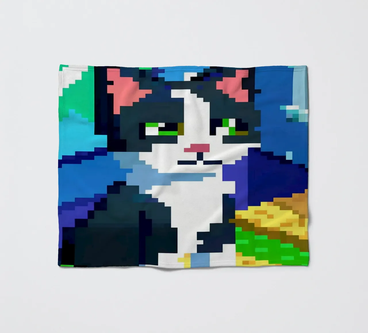 Gatto bianco e nero coperta in pile da DOG AND CAT
