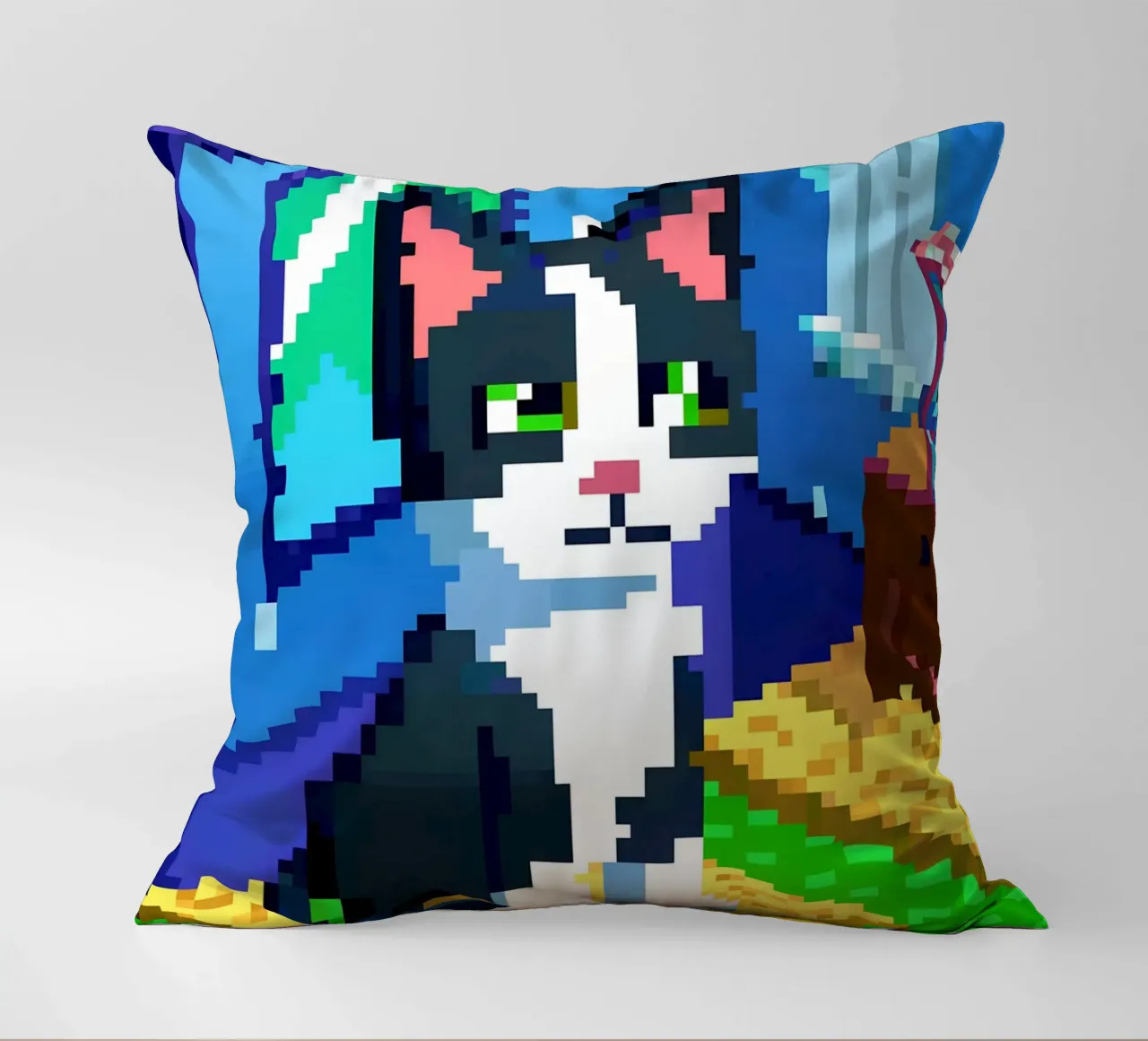 Gatto bianco e nero cuscino da DOG AND CAT