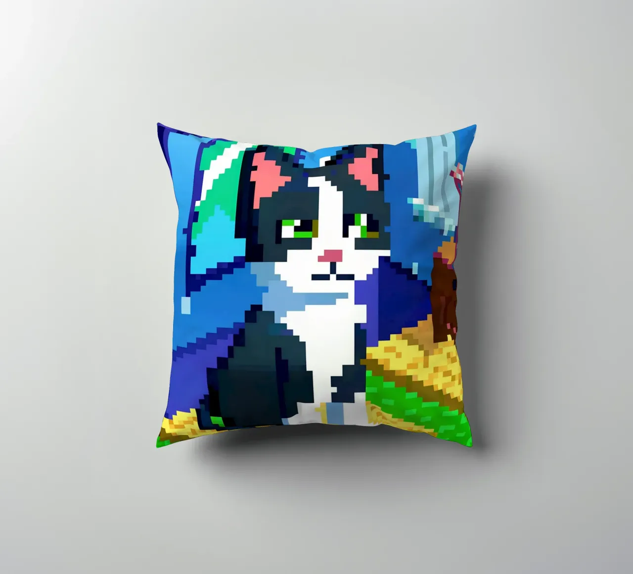 Gatto bianco e nero cuscino da DOG AND CAT