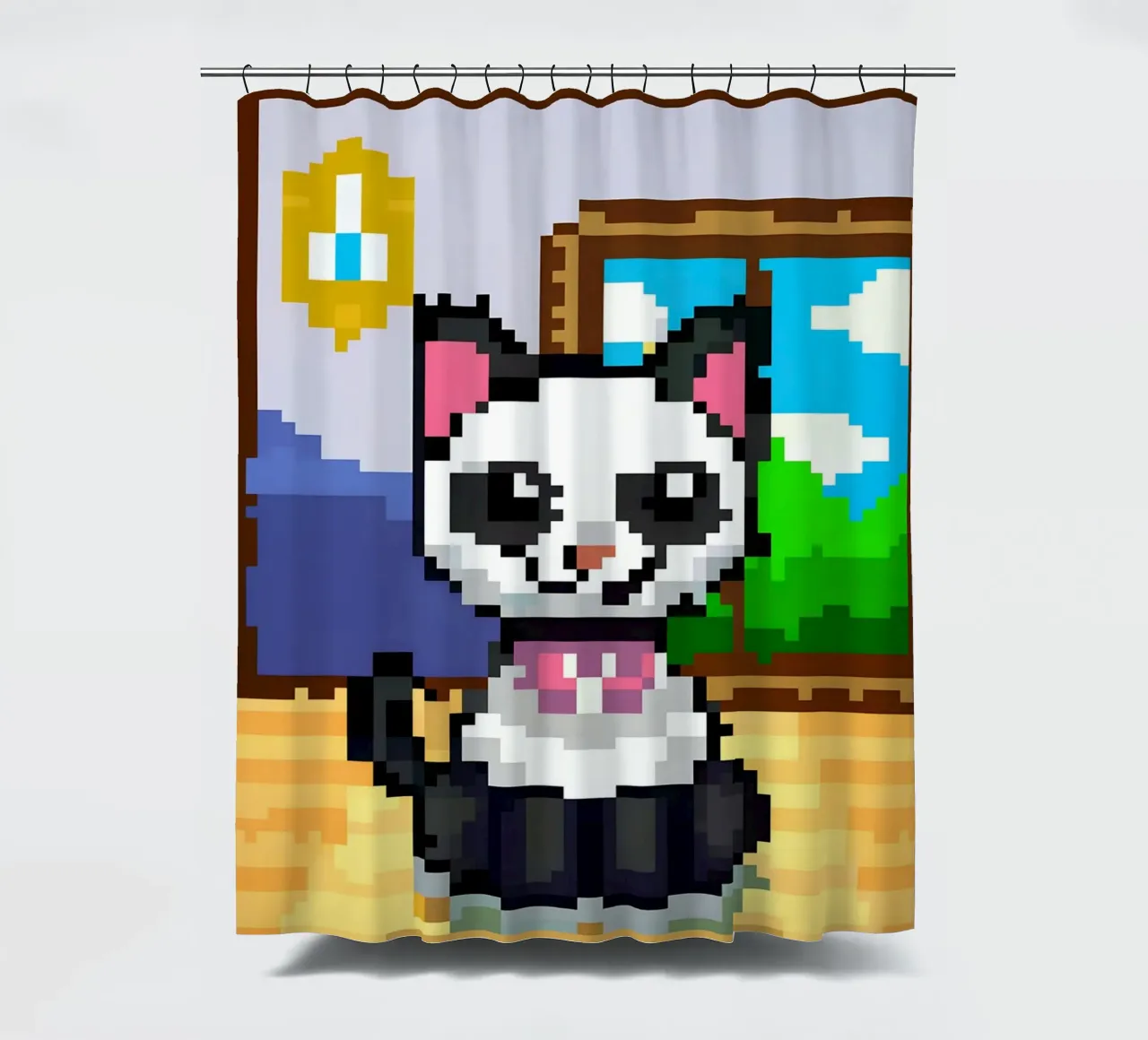 Female Cat shower curtain by DOG AND CAT
