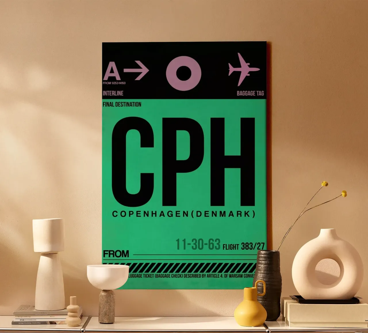 CPH-Kopenhagen tela con Cornice a cassetta da Naxart