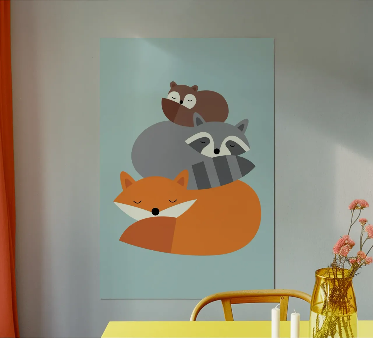 Rêver ensemble poster avec cadre en plastique de Andy Westface