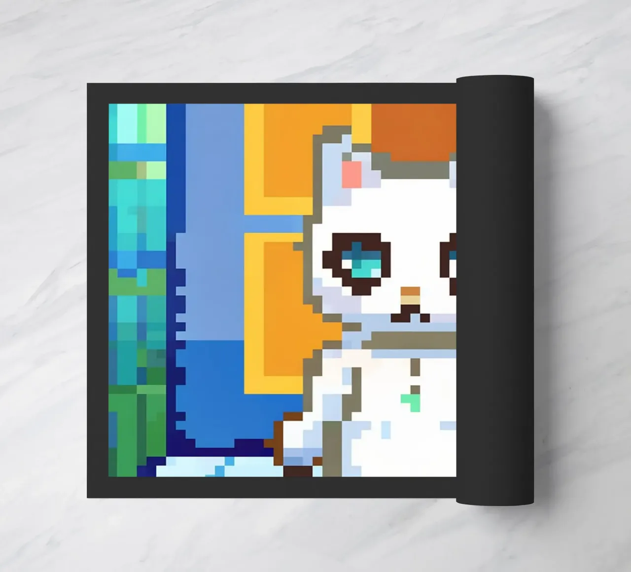 Gatto bianco carino zerbino da DOG AND CAT