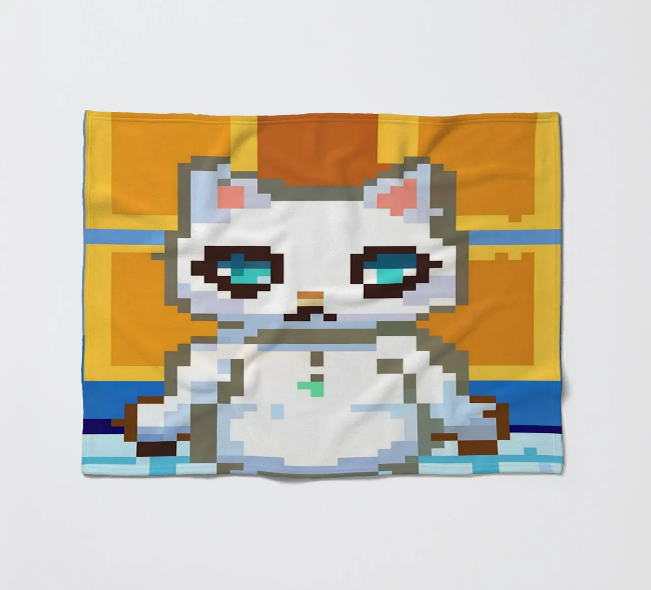 Gatto bianco carino coperta in pile da DOG AND CAT