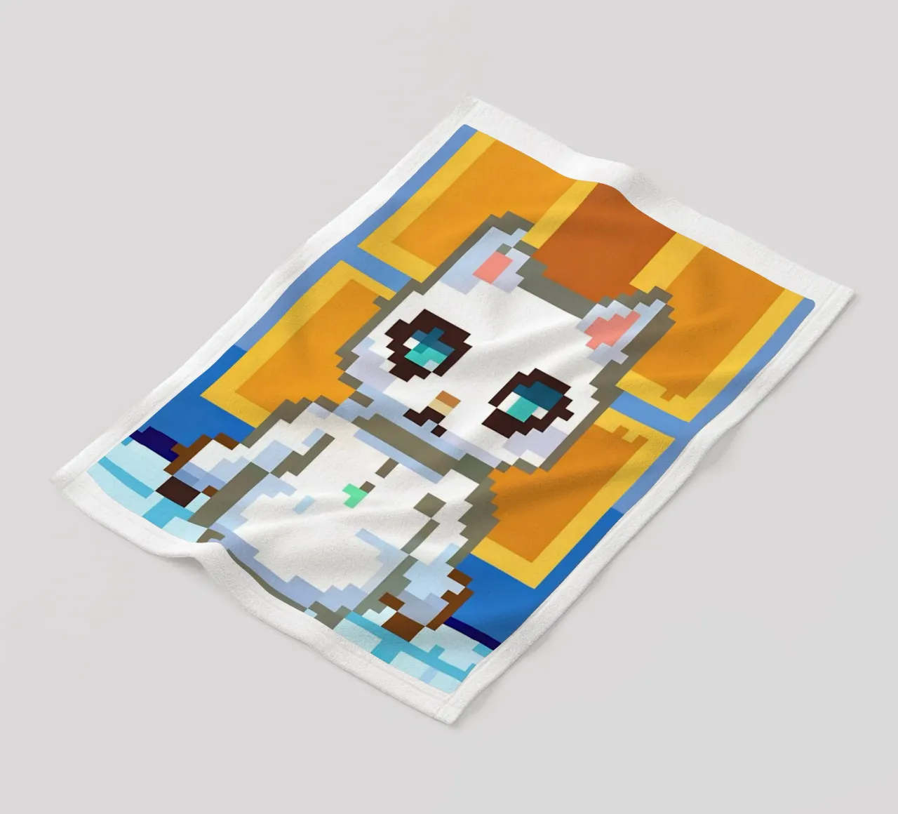 Gatto bianco carino coperta in pile da DOG AND CAT