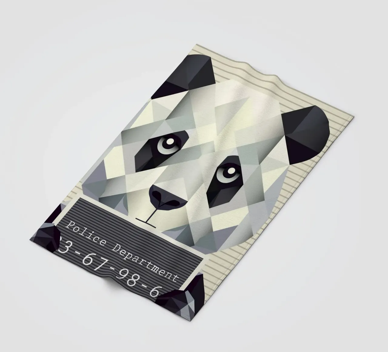 Panda Mugshot - Catturato in modo bestiale! coperta in pile da namosh
