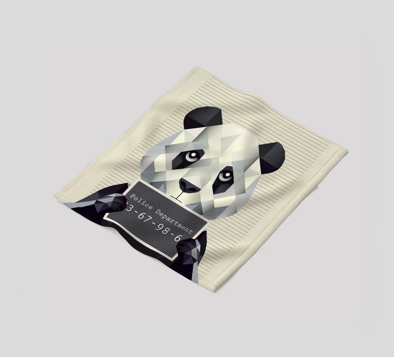 Panda Mugshot - Catturato in modo bestiale! coperta in pile da namosh