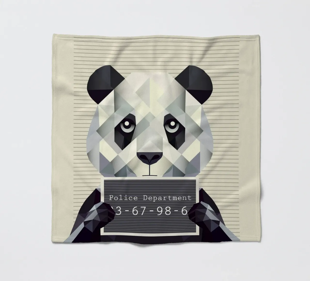 Panda Mugshot - Catturato in modo bestiale! coperta in pile da namosh