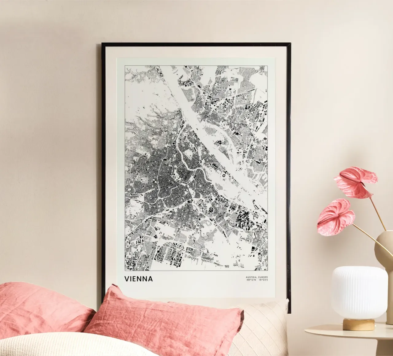 Vienna poster da The Cartography Collection