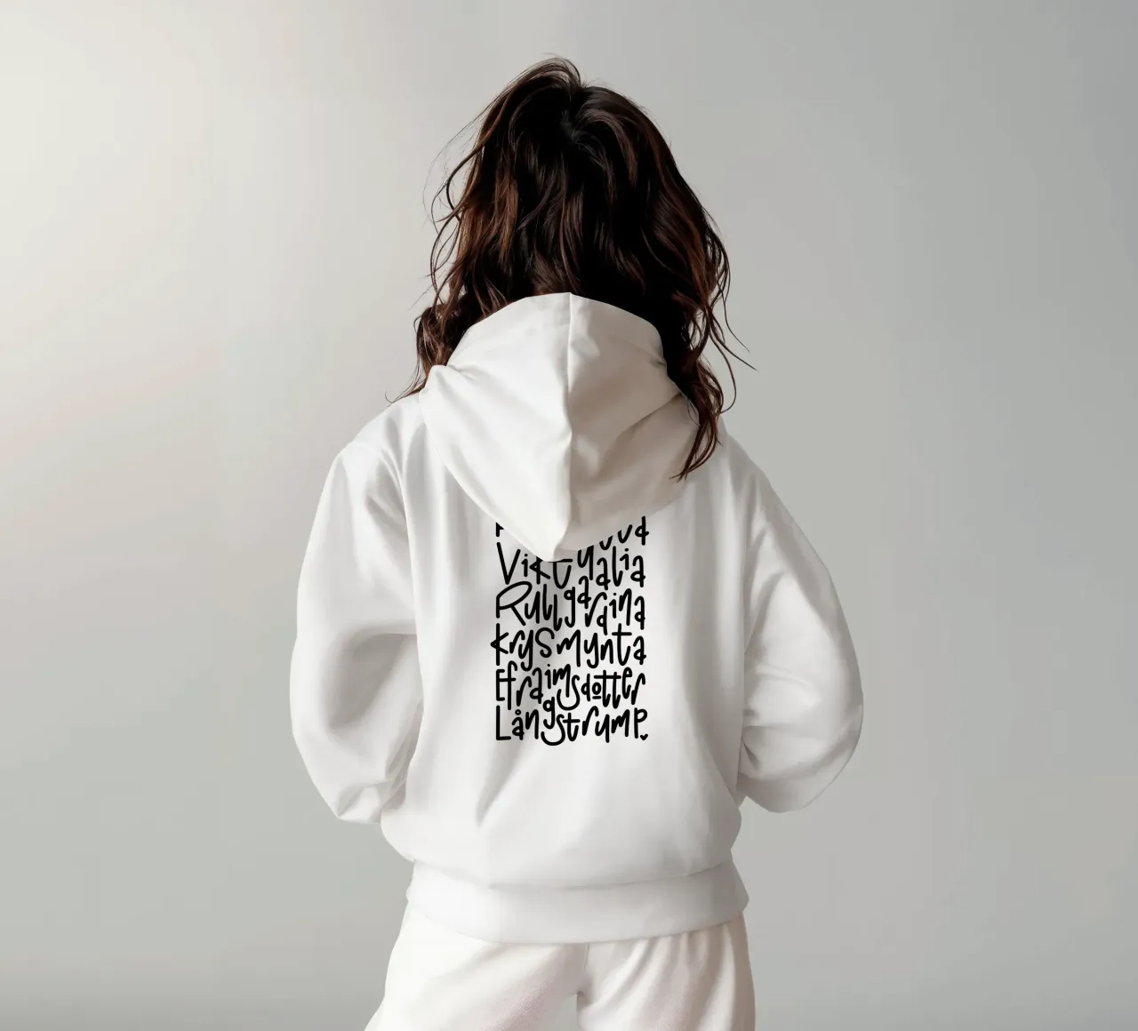 Pippi Langstrumpf felpa con cappuccio da LIMITED EDITION LETTERS