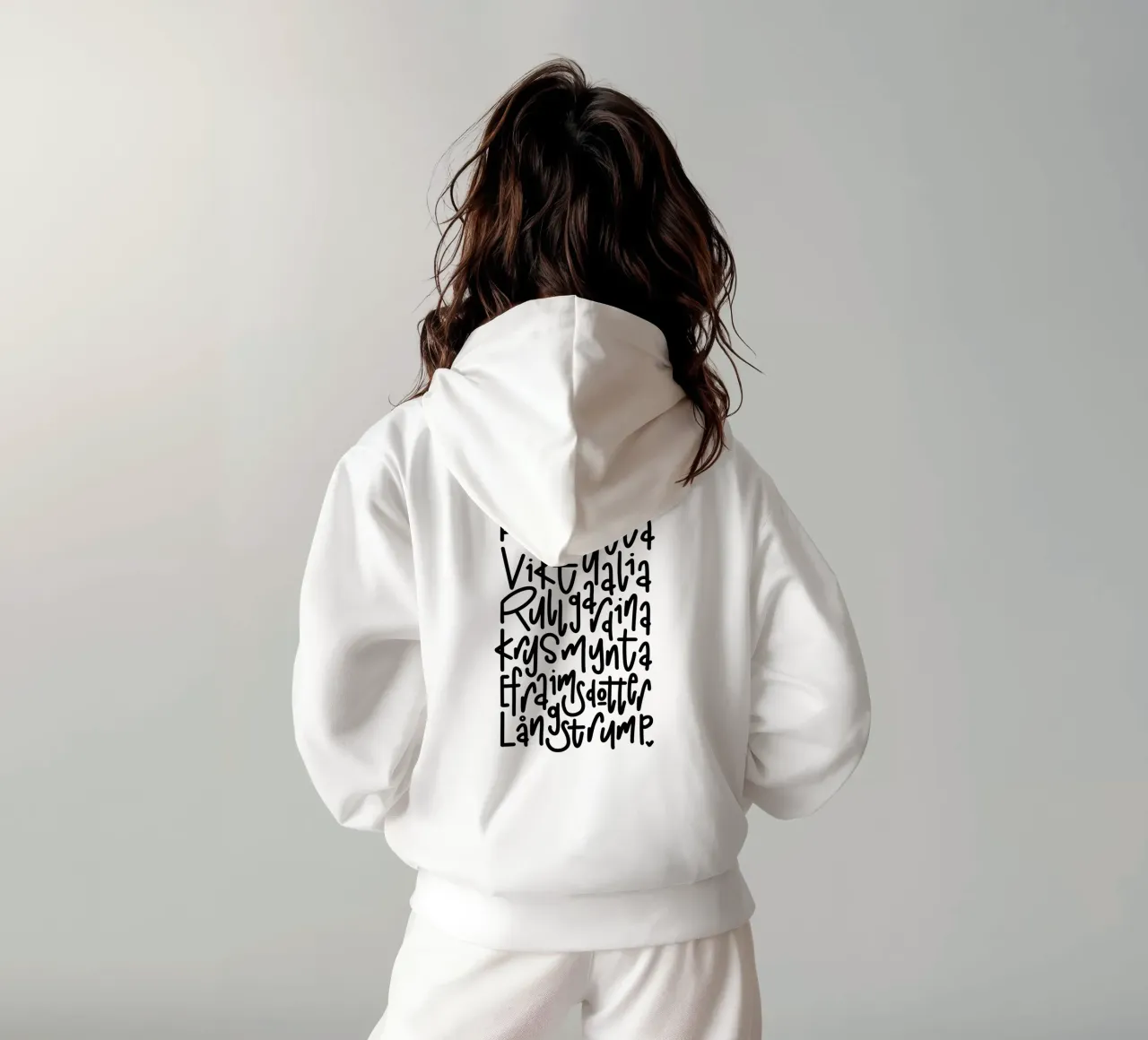 Pippi Langstrumpf sudadera con capucha de LIMITED EDITION LETTERS