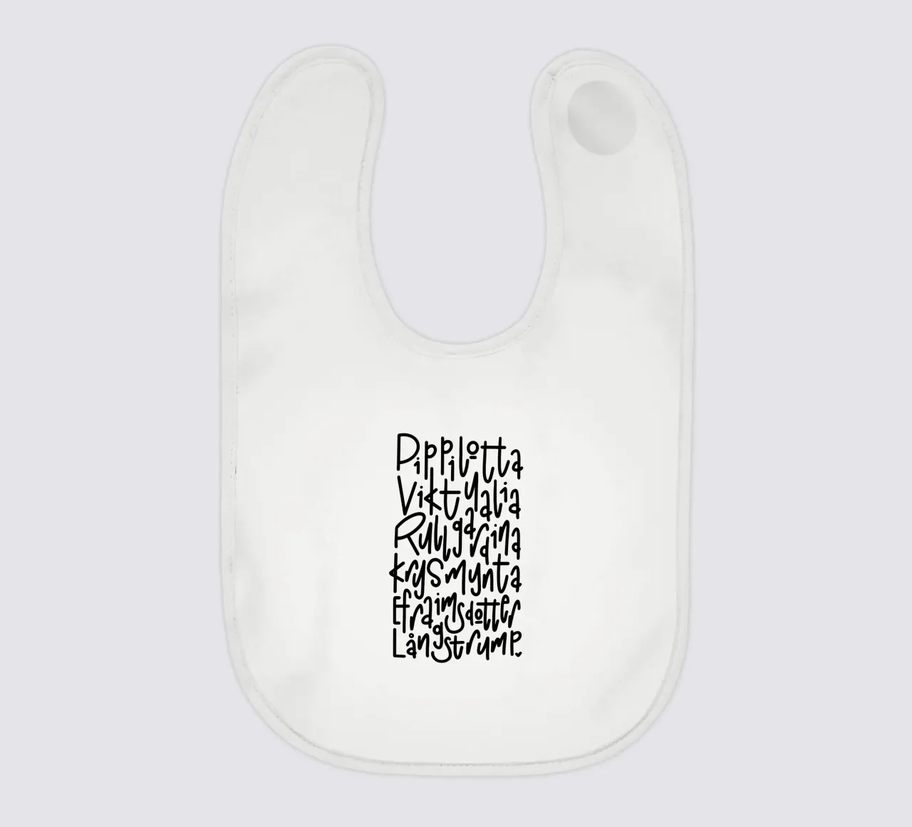 Pippi Langstrumpf bavaglino da LIMITED EDITION LETTERS