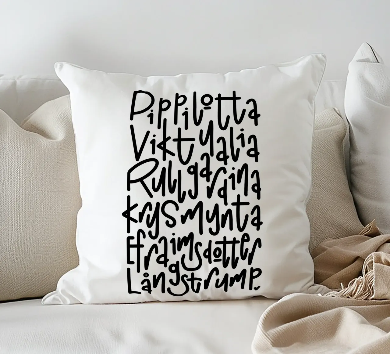 Pippi Langstrumpf cuscino da LIMITED EDITION LETTERS