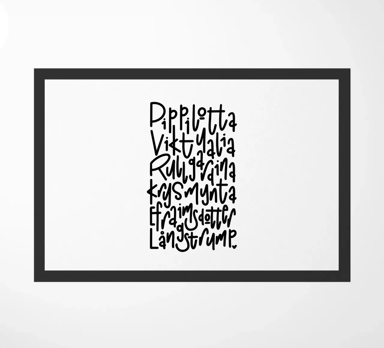 Pippi Langstrumpf felpudo de LIMITED EDITION LETTERS